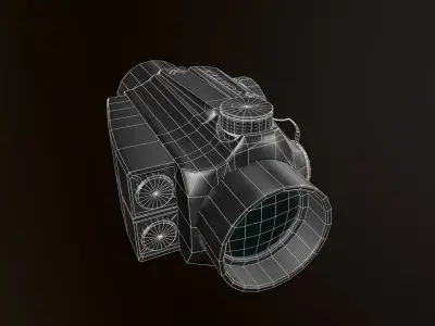 Vortex Optics Sparc II Rifle scope  Low-poly 3D model