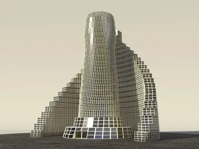 Multi purpose building 2 Free 3D model