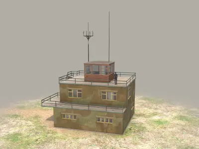 Airport ControlRoom 01 Low-poly 3D model
