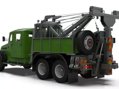 Tatra 141 Heavy Wrecker with Holmes 850  and Underlift 3D print model