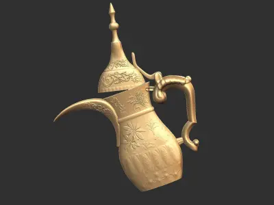 Arabic Coffee Pot - wall mounted 3D print model
