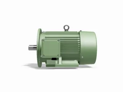 132S B35 Right IEC electric motor - 3D CAD model 3D model