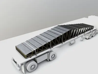 CARGO MODELS FOR TRUCK TRAILER-Roof Modul Type-3 3D model