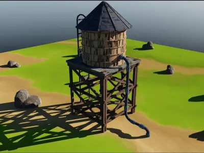 Water tank  Free 3D model