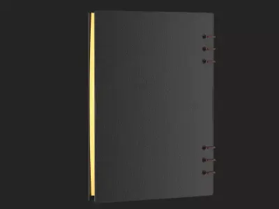 Vintage Leather Notebook 3D model