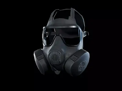 M50 Gasmask Low-poly 3D model