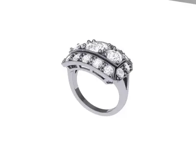Wedding Ring  3D print model 448