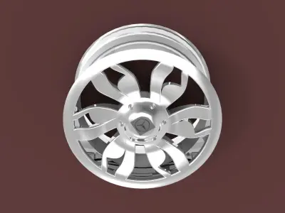 mercedez benz rim  Free 3D model