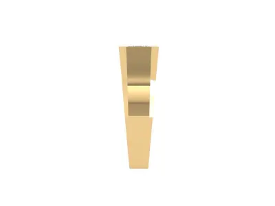 Asscher Solitair Ring 3D print model 3