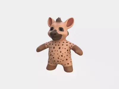 Little animal baby - Hyena cute - Character017 Low-poly 3D model