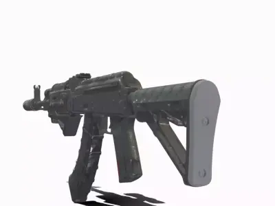 AKM MAGPUL MOE Low-poly 3D model