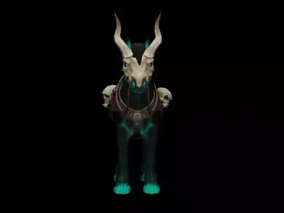 Horse 3D Model Detailed and Printable Free 3D model