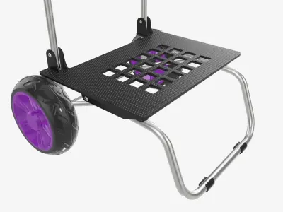 Utility foldable cart 3D model