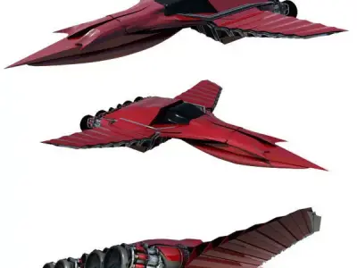 Streamline Jet  - Spacecraft 3D model