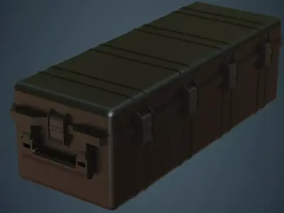 Military Case 4A Low-poly 3D model