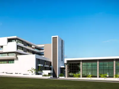 Commercial Building V2 3D model