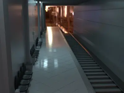 Train Station  Low-poly 3D model buy