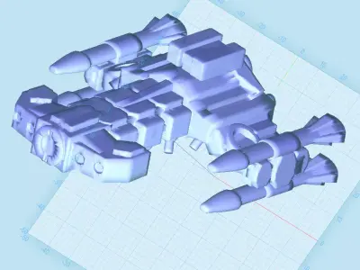 Terran battlecruiser  3D print model