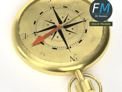 Compass navigation 3D model