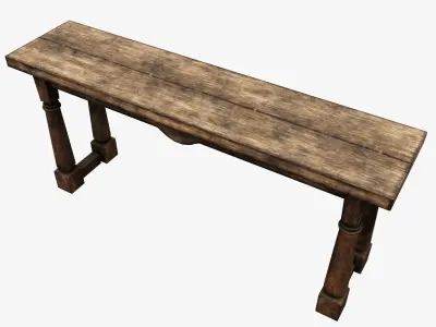 Medieval Rustic Low-poly 3D model