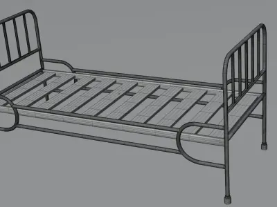Old hospital furniture - part 1 - beds 3D model