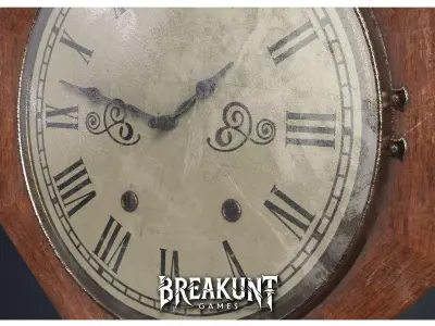 Wall Clock 1 - Clocks 1900s 3D model