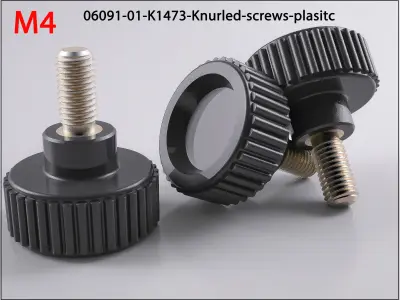 M4 Raendelschrauben-Kunststoff-Knurled-screws-plasitc 3D print model
