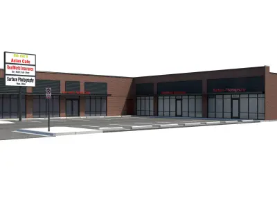 Retail-101 Retail Store 3D model