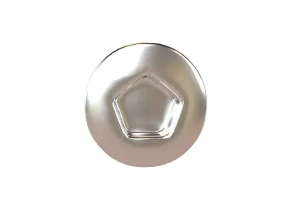 Screw v10 002 Low-poly 3D model