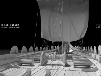 DRAKKAR VIKING SHIP and bonus 3D model