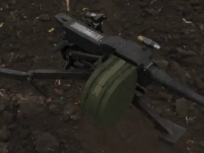 AGS-17 Flame  Low-poly 3D model