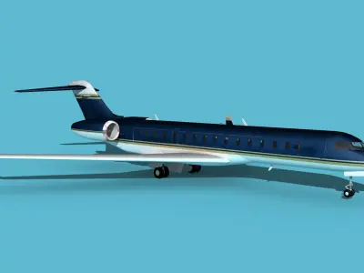 Bombardier Global 7000 V13 3D model