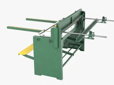 Sheet Metal Shear Low-poly 3D model