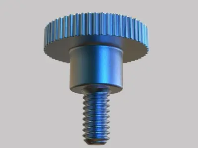 M5 x 10mm Knurled High Thumb Screws 3D print model