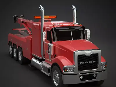 Heavy Duty Towing Truck 3D model