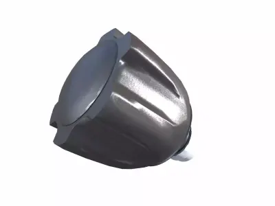 Industrial Knob Low-poly 3D model shop