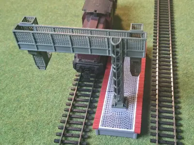Deutsche Bahn Double Signal Bridge Mod1 1-87 FDM color 3D print model