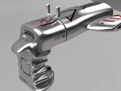Sci-Fi HandGun MU-551 3D model