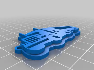 Truck keychain 3D print model