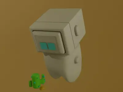 Mini robotic character for download  3D model