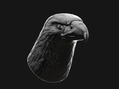 eagle head 3D model