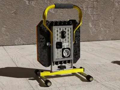 construction spotlight 3D model buy