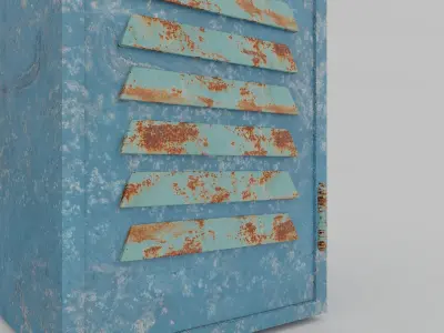 Locker old 3D model