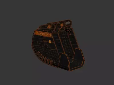 Ravelling R Excavator Bucket 3D model