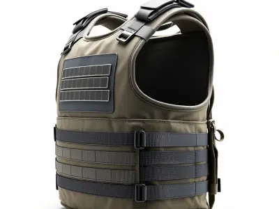 Tactical Vest D Model Pack for Games and Animation Low-poly 3D model