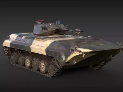 Chinese PLA ZBD-86 IFV Camo Dirt 3D model