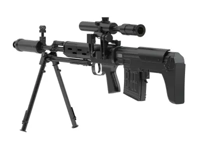 Dragunov SVU 3D model