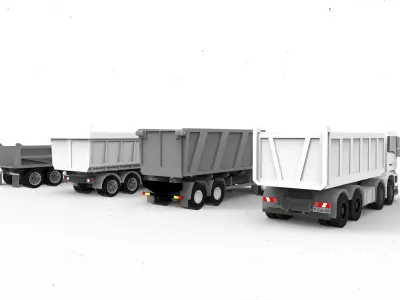 Dump Truck 3D model from CGTrader - Textured