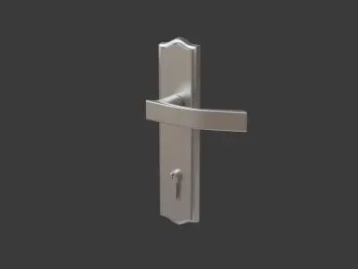 Door Handle with Lock 3D model