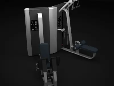 Multistation Twin Machine 3D model purchase